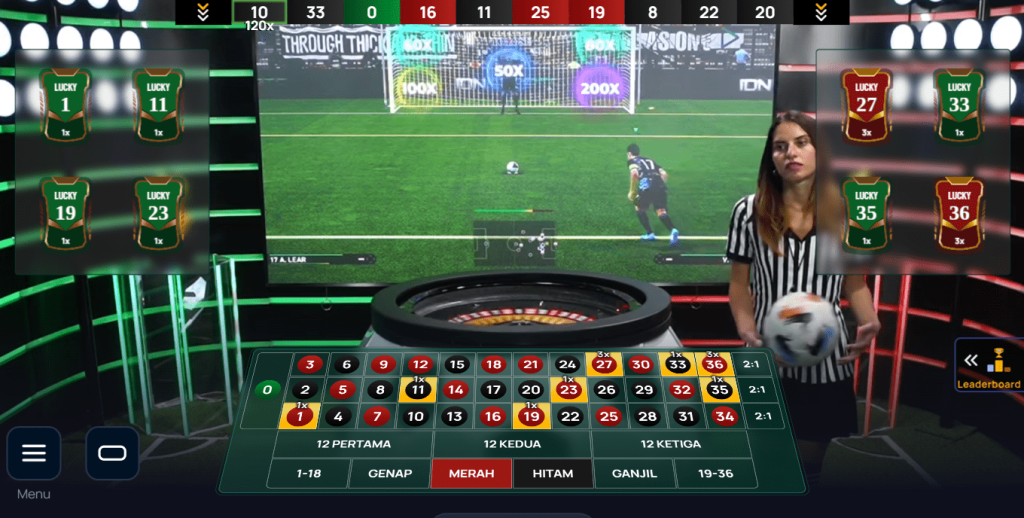 Permainan LiveGame Soccer Roulette